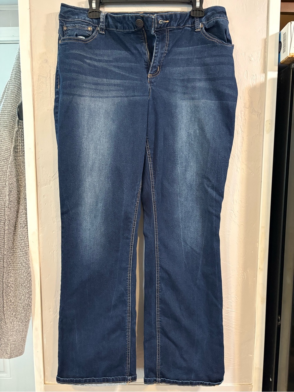 Maurices Mid to Dark Blue Bootcut Stretch Jeans